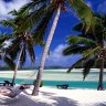 Environmental footprint ... blue-sky dreaming on Aitutaki.