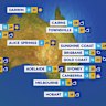 National weather forecast for Sunday June 1.