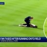 A 19-year-old has appeared in court after running onto the field and doing a backflip during a Major League Baseball game between Cincinnati and Cleveland.