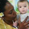 FAMILY FIJI. MEIMEI NANNY WITH AUTHOR, BELINDA JACKSON'S DAUGHTER, YASMINE.