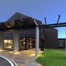 The alpine-style buildings of Vibe Hotel, Marysville.