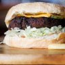 Mac Daddy vegan burger at The Cornish Arms Hotel in Brunswick.