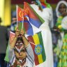 Flags, flowers greet for foes turned friends: Ethiopia and Eritrea