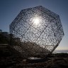 Simon Hodgson's work, 'The Poetry of Logical Ideas', at Sculpture by the Sea, in Sydney. 22nd October 2019 Photo: Janie Barrett