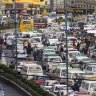 Central city traffic, La Paz.