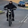 The 14-year-old boy riding his e-bike without a helmet, before tragically passing away on Thursday after a crash in Sydney's south.