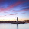 Wollongong, NSW, lighthouse, dusk