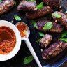 Neil Perry's lamb kofta with muhammara