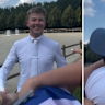 Olympic show jumper Harry Charles runs over to his girlfriend Eve Jobs after winning Gold in the Paris Olympics. © International Olympic Committee