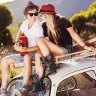 UNWIND. Young Couple enjoying Road Trip iStock Photo File #22718361