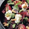 Slow-roasted beetroot with feta yoghurt